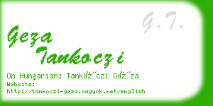 geza tankoczi business card